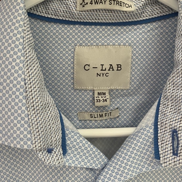 Other - C-LAB NYC Circles Print Slim-Fit Dress shirt
